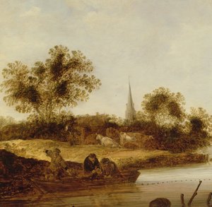 A Wooded River Landscape